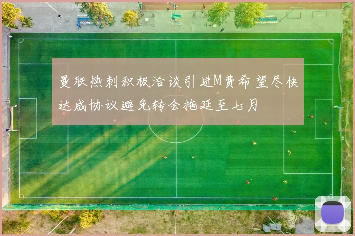 曼联热刺积极洽谈引进M费希望尽快达成协议避免转会拖延至七月